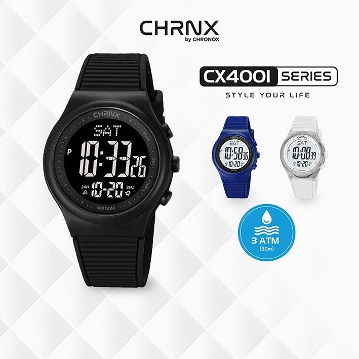CHRNX by CHRONOX Jam Tangan Digital Unisex Pria Wanita - CX4001 Infinite