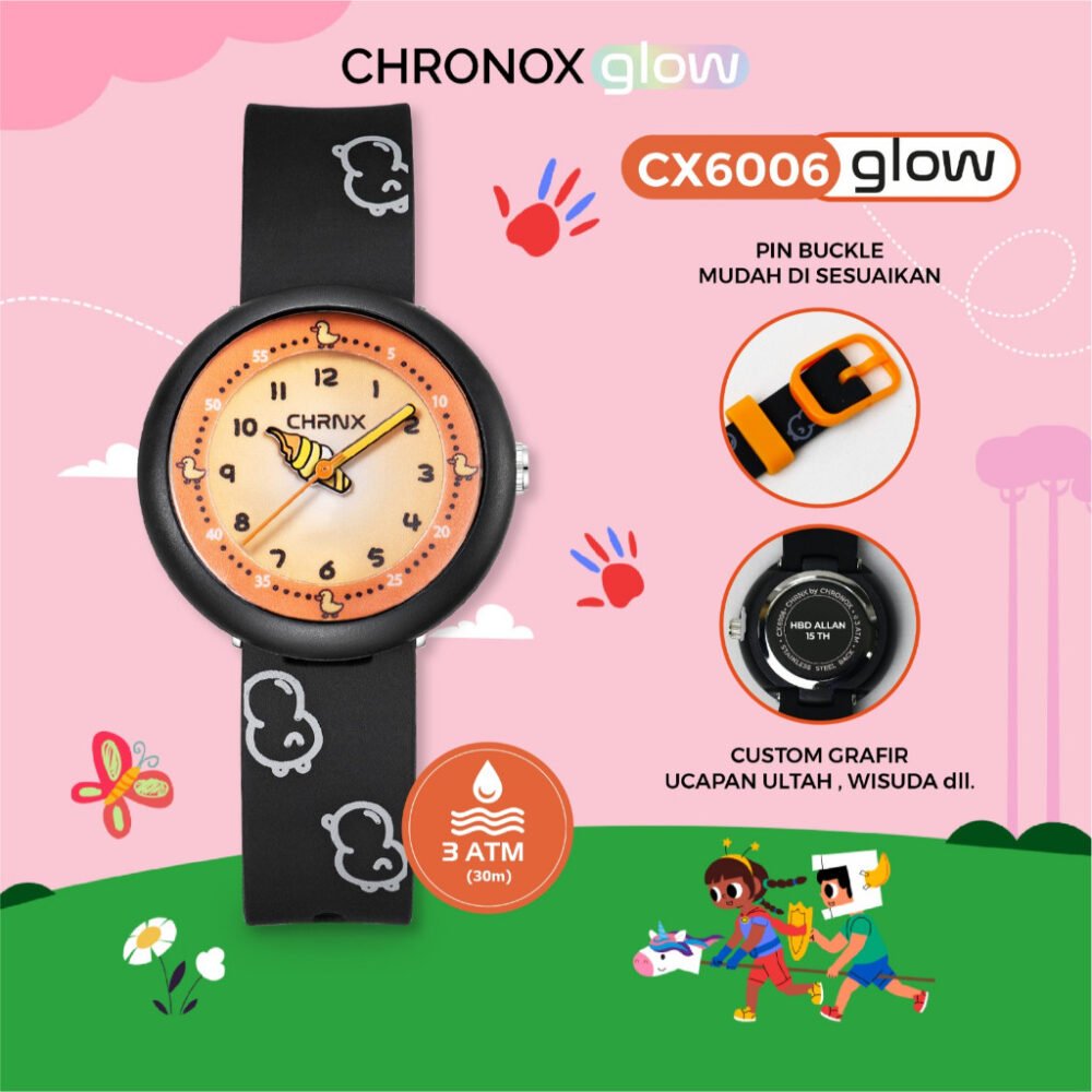 Jam Tangan Anak Analog Anti Air Waterproof Sporty Fashion Chronox CX6006 [ Baca Deskripsi ] - Gambar 3