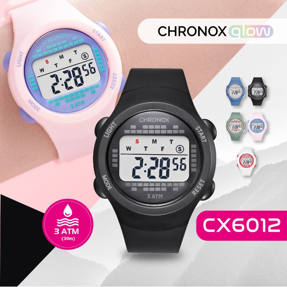 Jam Tangan Digital Unisex Pria Wanita Anti Air Original - Chronox CX6012 [ Baca Diskripsi ]