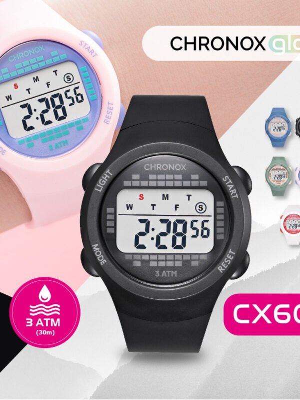 Jam Tangan Digital Unisex Pria Wanita Anti Air Original - Chronox CX6012 [ Baca Diskripsi ]