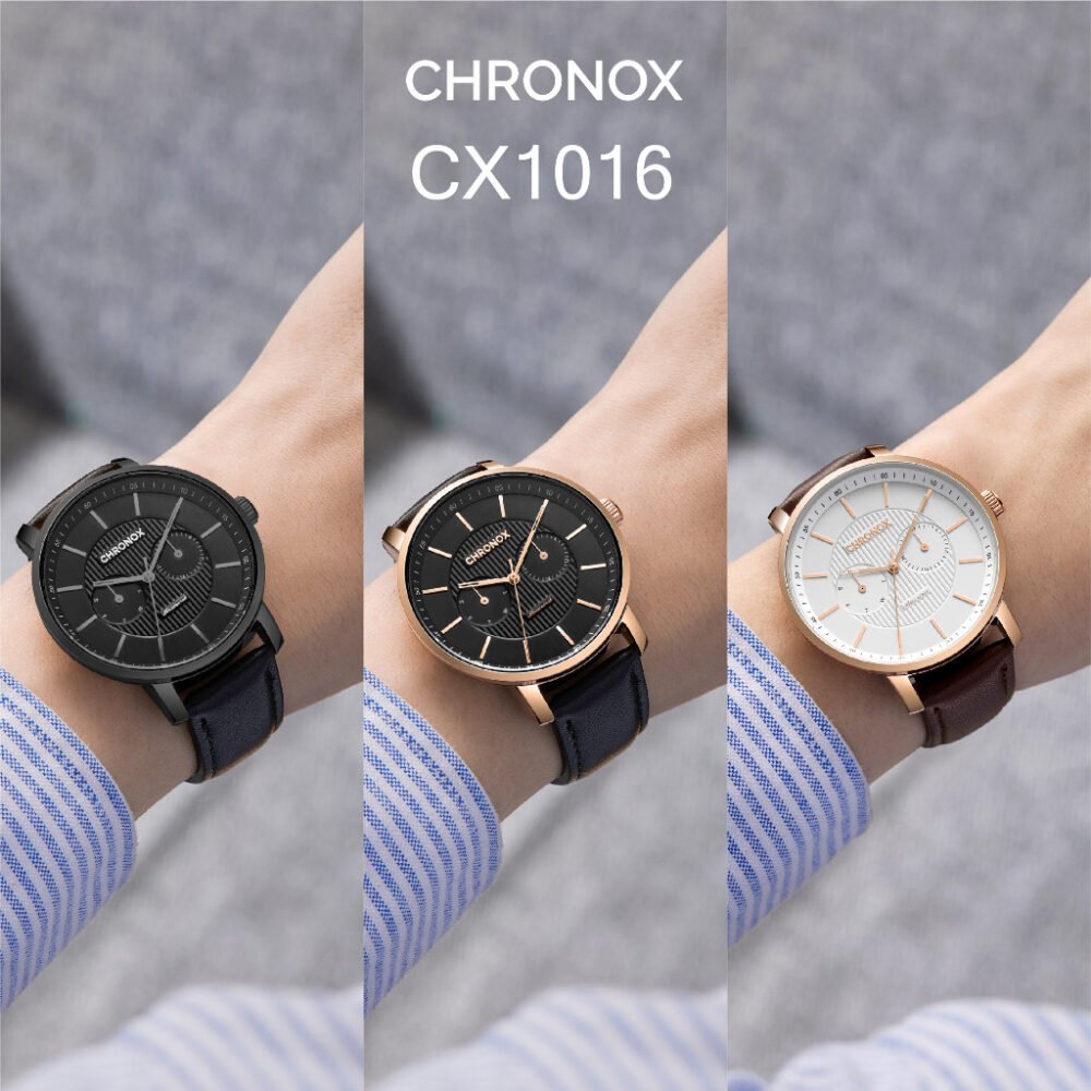 Jam Tangan Pria Analog Anti Air Original Leather Chronox CX1016 Majestic - Gambar 6