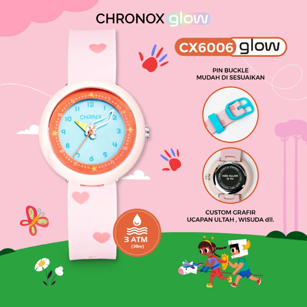 Jam Tangan Anak Analog Anti Air Waterproof Sporty Fashion Chronox CX6006 [ Baca Deskripsi ] - Gambar 4