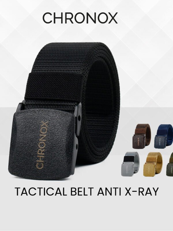 IKAT PINGGANG KANVAS ANTI METAL DETECTOR GESPER ANTI X RAY