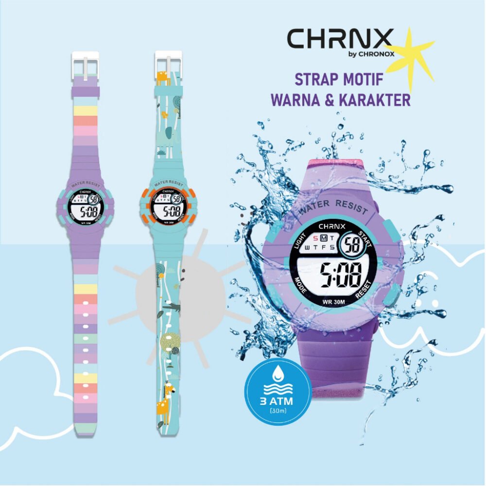 Jam Tangan Anak Digital Anti Air Waterproof Sporty Fashion Chronox CX6005 [ Baca Deskripsi ] - Gambar 7