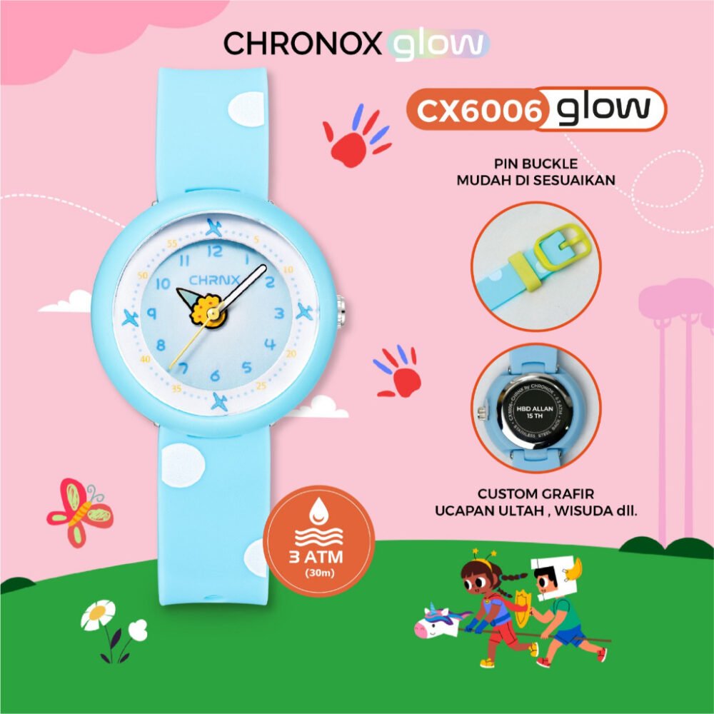 Jam Tangan Anak Analog Anti Air Waterproof Sporty Fashion Chronox CX6006 [ Baca Deskripsi ] - Gambar 2