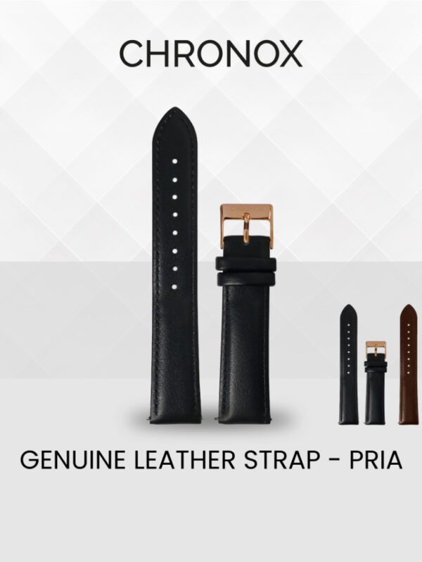 CHRONOX Strap Jam Tangan Kulit Pria Wanita (100% Genuine Leather)