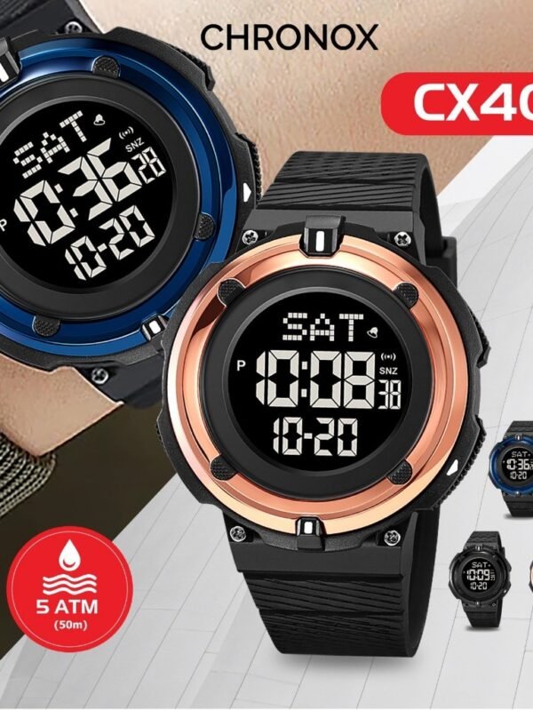 Jam Tangan Digital Unisex Pria Wanita Tahan Air - Chronox CX4011