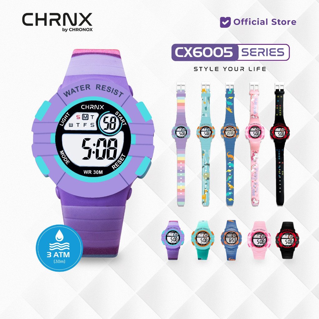 Jam Tangan Anak Digital Anti Air Waterproof Sporty Fashion Chronox CX6005 [ Baca Deskripsi ]
