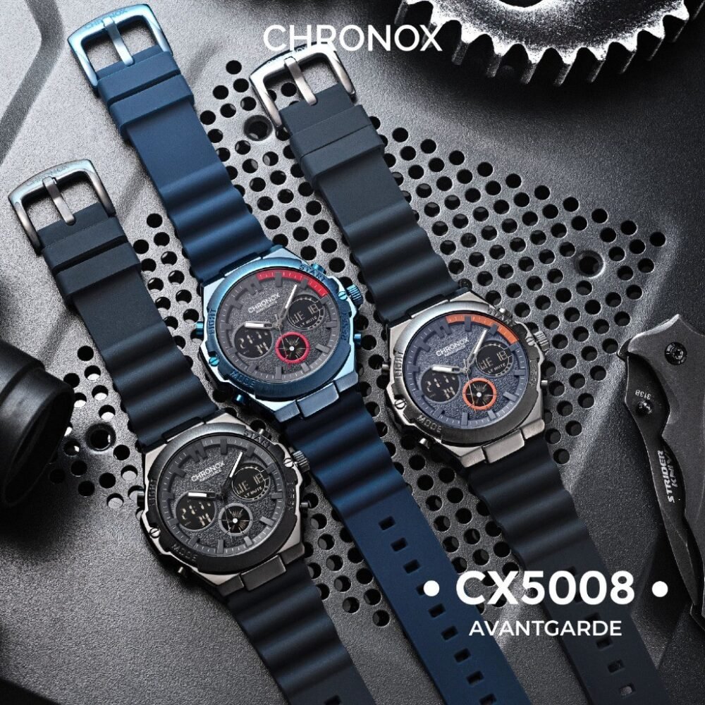 Jam Tangan Pria Analog Digital Anti Air Chronox CX5008 AVANTGARDE - Gambar 6