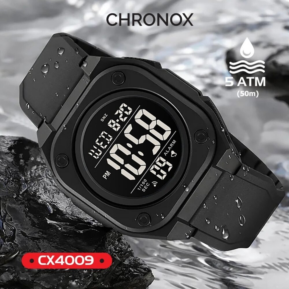 Jam Tangan Digital Unisex Pria Wanita Tahan Air - Chronox CX4009 - Gambar 2