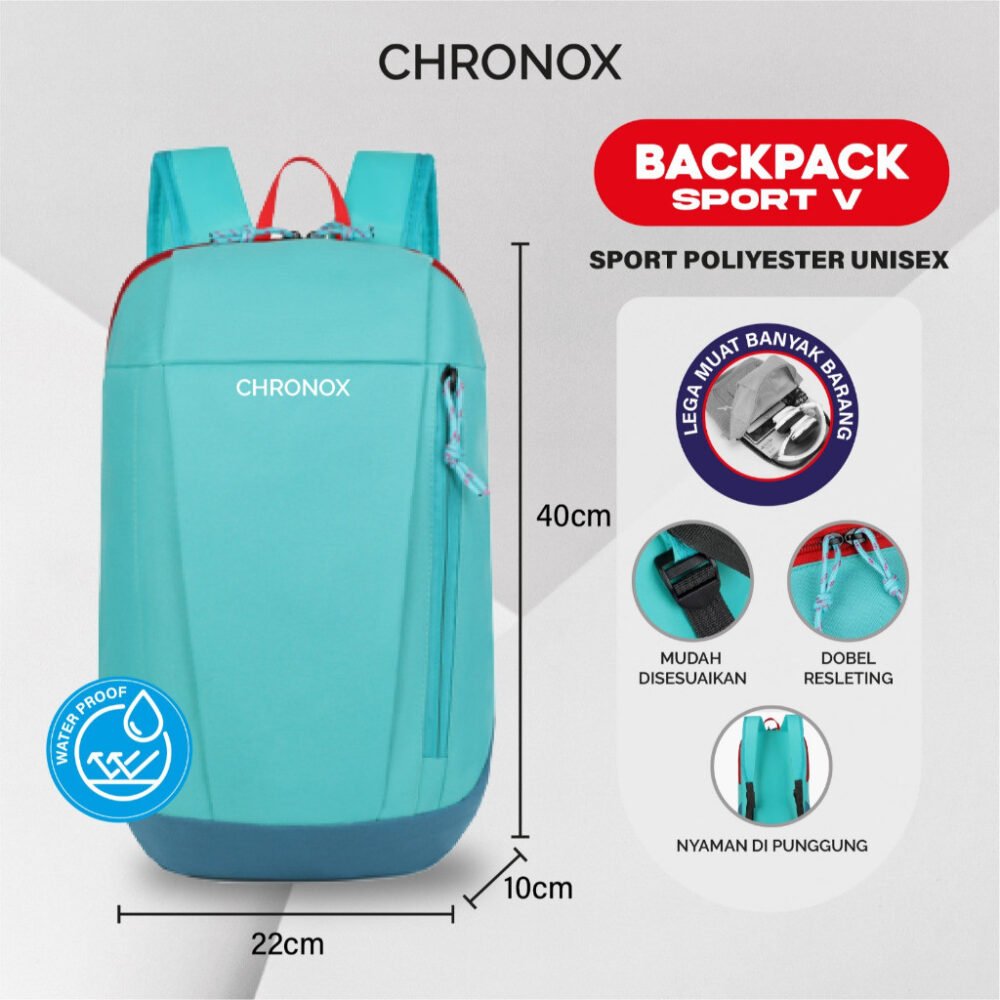 Backpack Sport Daily FIt Ransel Pria Wanita - Tas Sepeda/Hiking/Mendaki - Chronox BSPV - Gambar 6