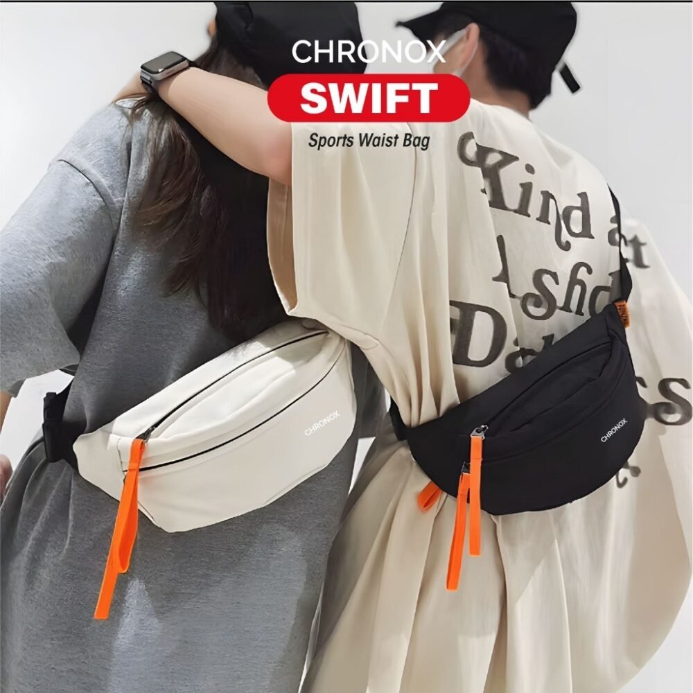 Tas Pinggang Pria Wanita - Waistbag Anti Air - Tas Punggung Serbaguna - CHRONOX SWIFT - Gambar 8