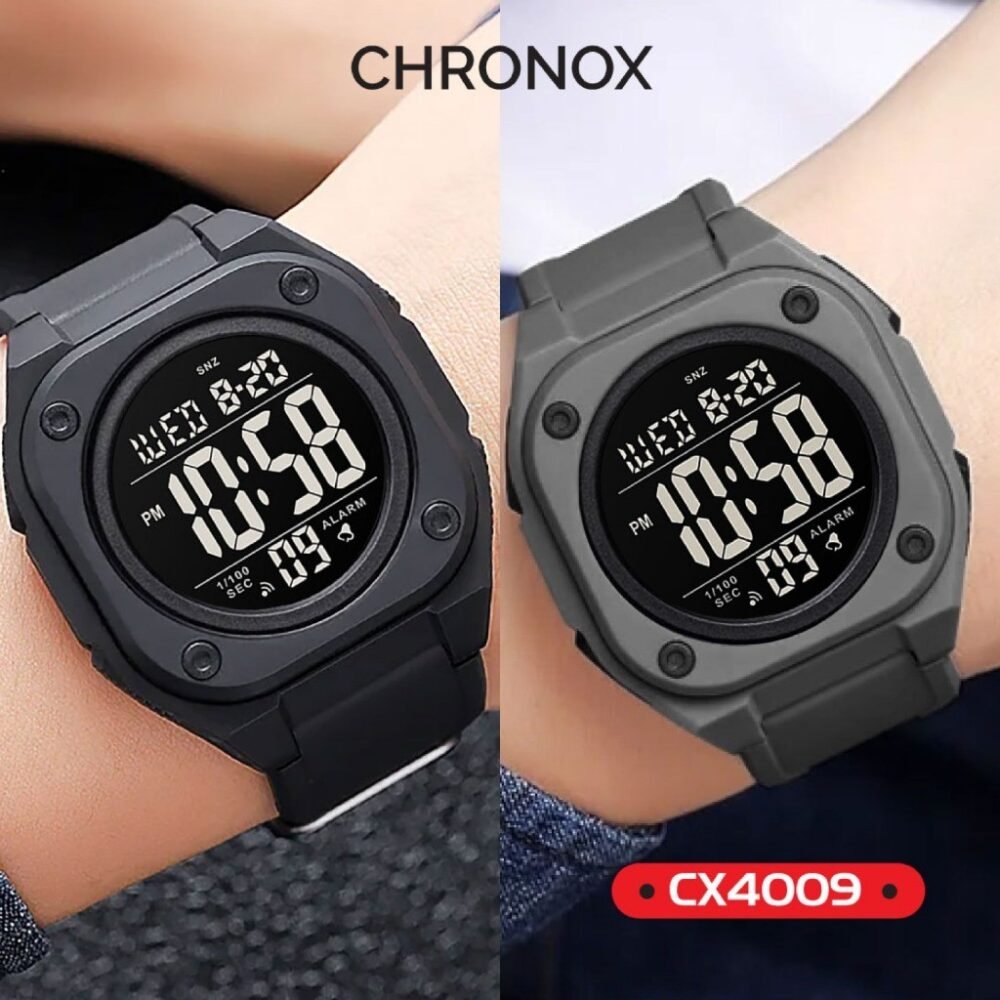 Jam Tangan Digital Unisex Pria Wanita Tahan Air - Chronox CX4009 - Gambar 3