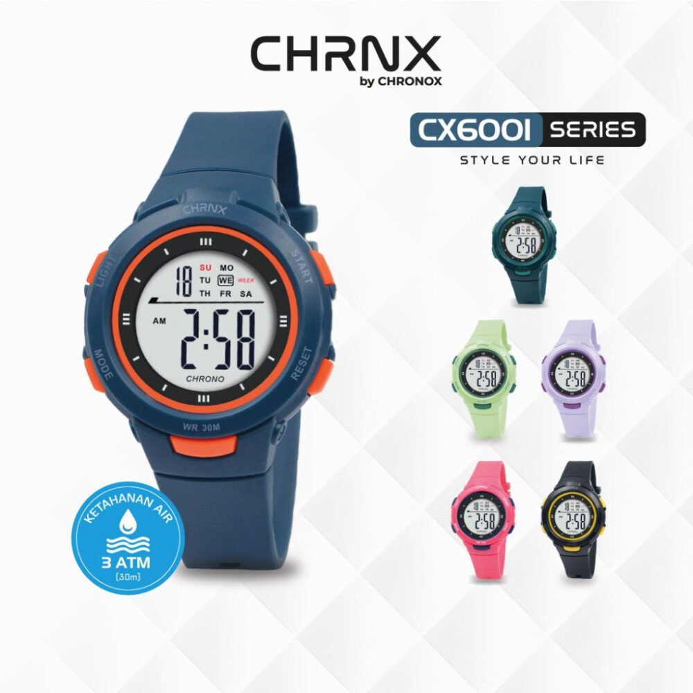 CHRNX by CHRONOX Jam Tangan Digital Unisex Pria Wanita - CX6001 [ Baca Deskripsi]