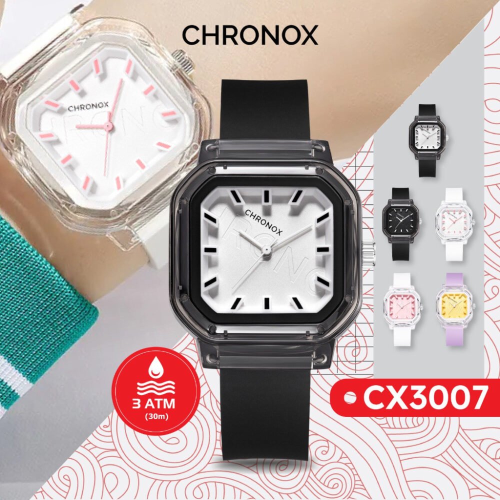 Jam Tangan Analog Kasual Pria Wanita Unisex Anti Air Waterproof Fashion Chronox CX3007