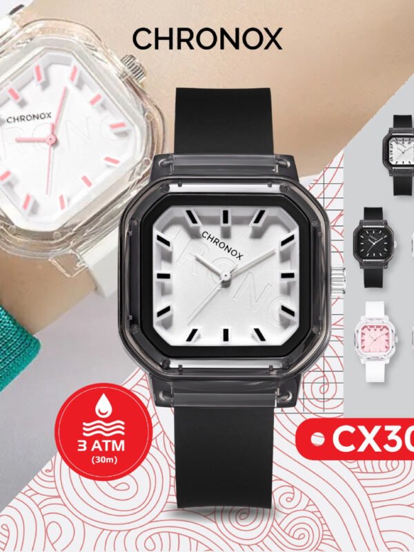 Jam Tangan Analog Kasual Pria Wanita Unisex Anti Air Waterproof Fashion Chronox CX3007