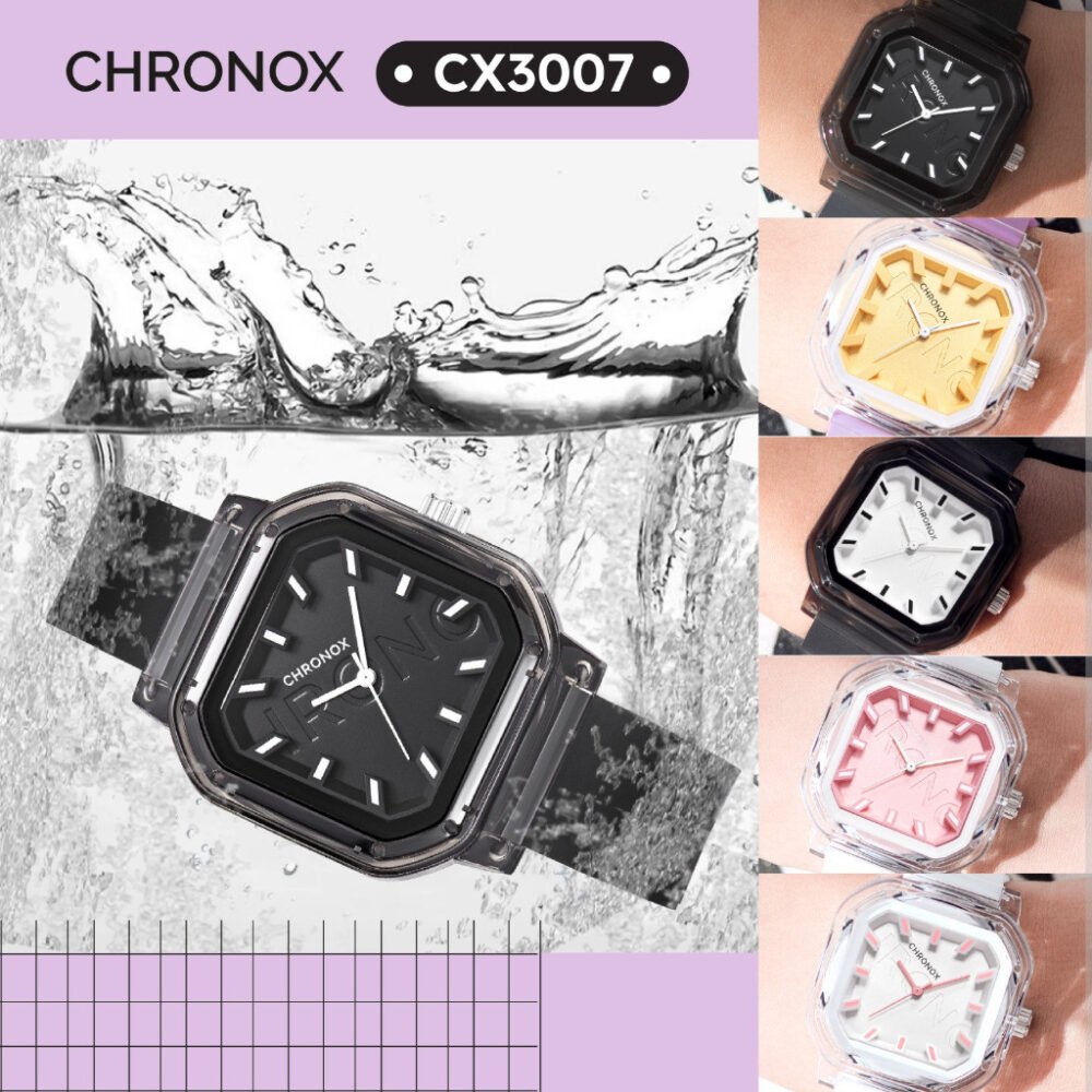 Jam Tangan Analog Kasual Pria Wanita Unisex Anti Air Waterproof Fashion Chronox CX3007 - Gambar 7