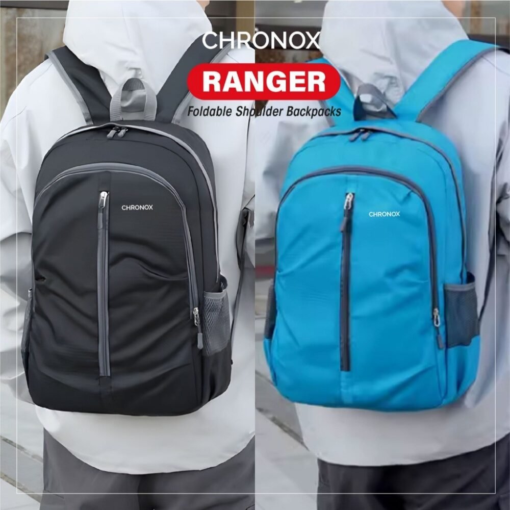 Tas Ransel Sekolah Kuliah Kerja - Backpack Bahan Waterproof Tas Laptop Anti Air - CHRONOX RANGER - Gambar 5