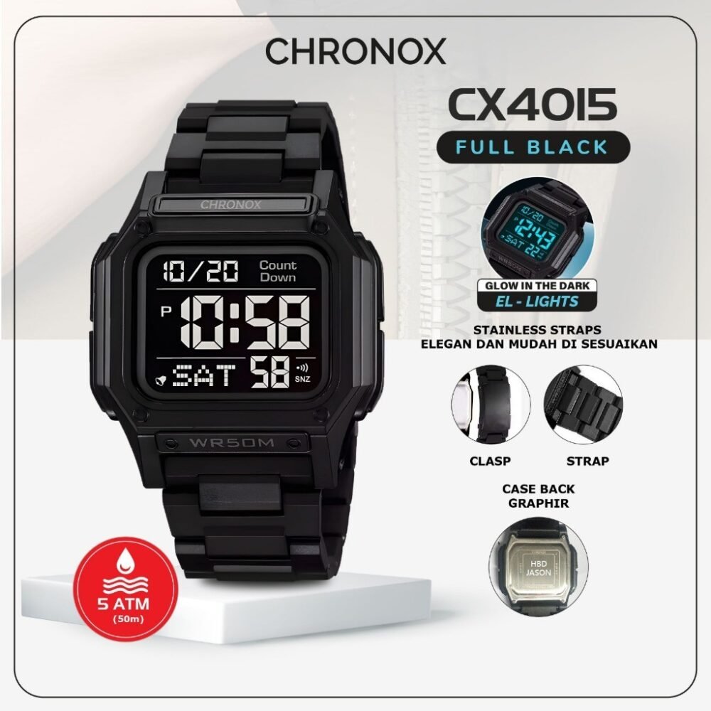 CHRNX by CHRONOX Jam Tangan Digital Unisex Pria Wanita - CX4015 - Gambar 2