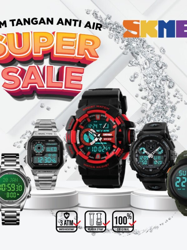 SALE Jam Tangan SKMEI Original - Pria Wanita - Analog Digital Anti Air