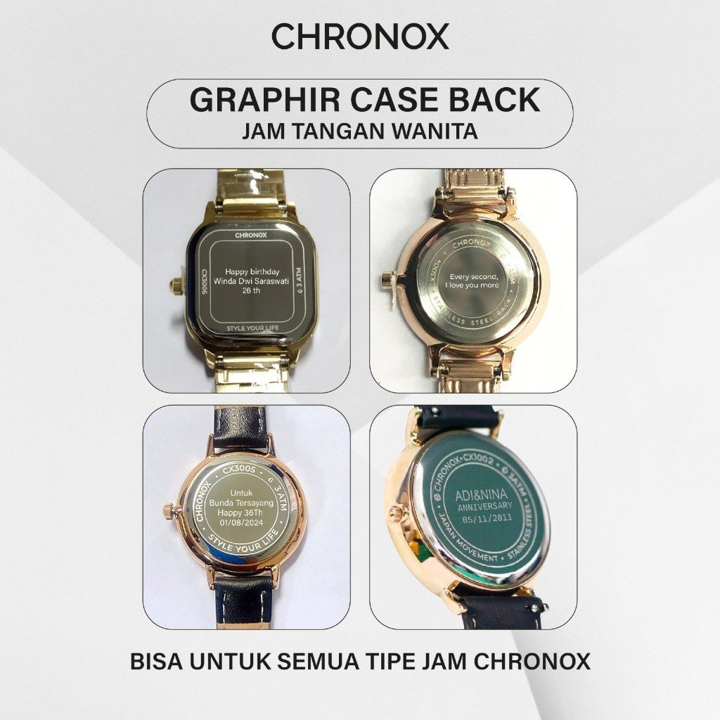 Chronox Jasa Grafir Custom Penutup Plat Besi Jam Tangan Chronox - Gambar 4