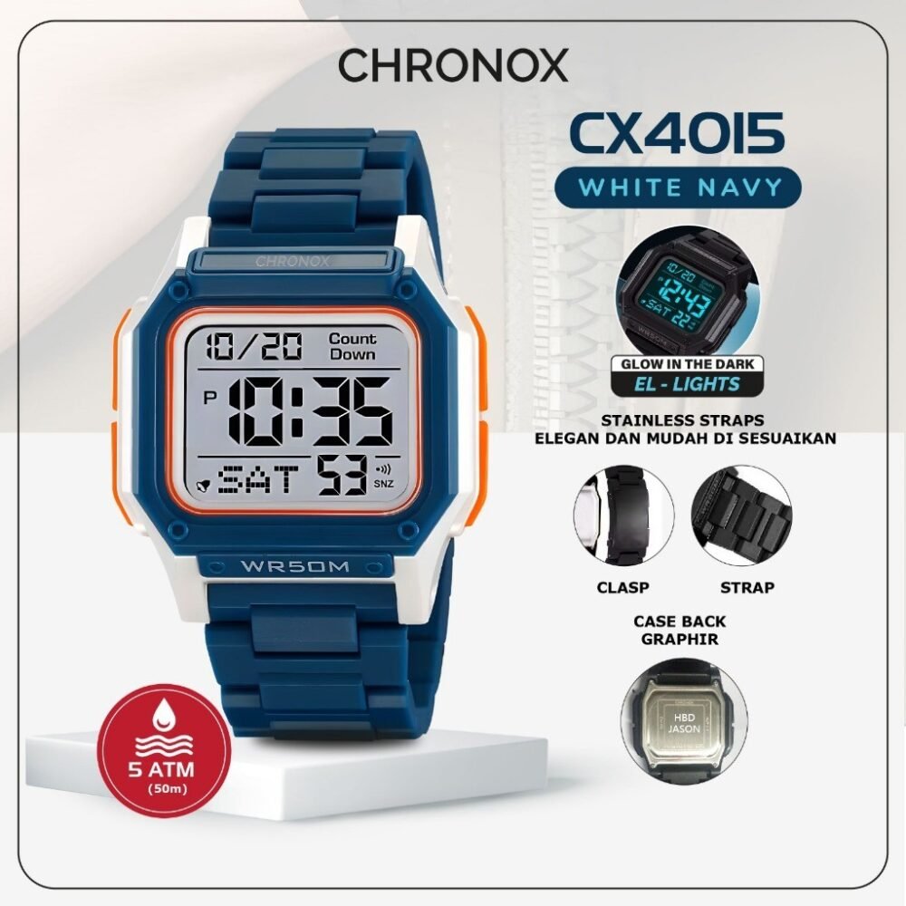 CHRNX by CHRONOX Jam Tangan Digital Unisex Pria Wanita - CX4015 - Gambar 3
