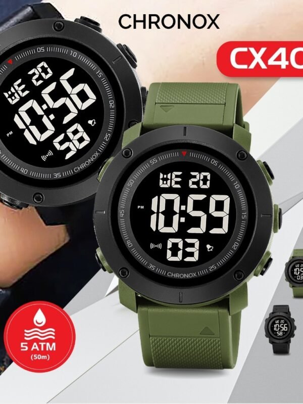 Jam Tangan Digital Unisex Pria Wanita Tahan Air - Chronox CX4010