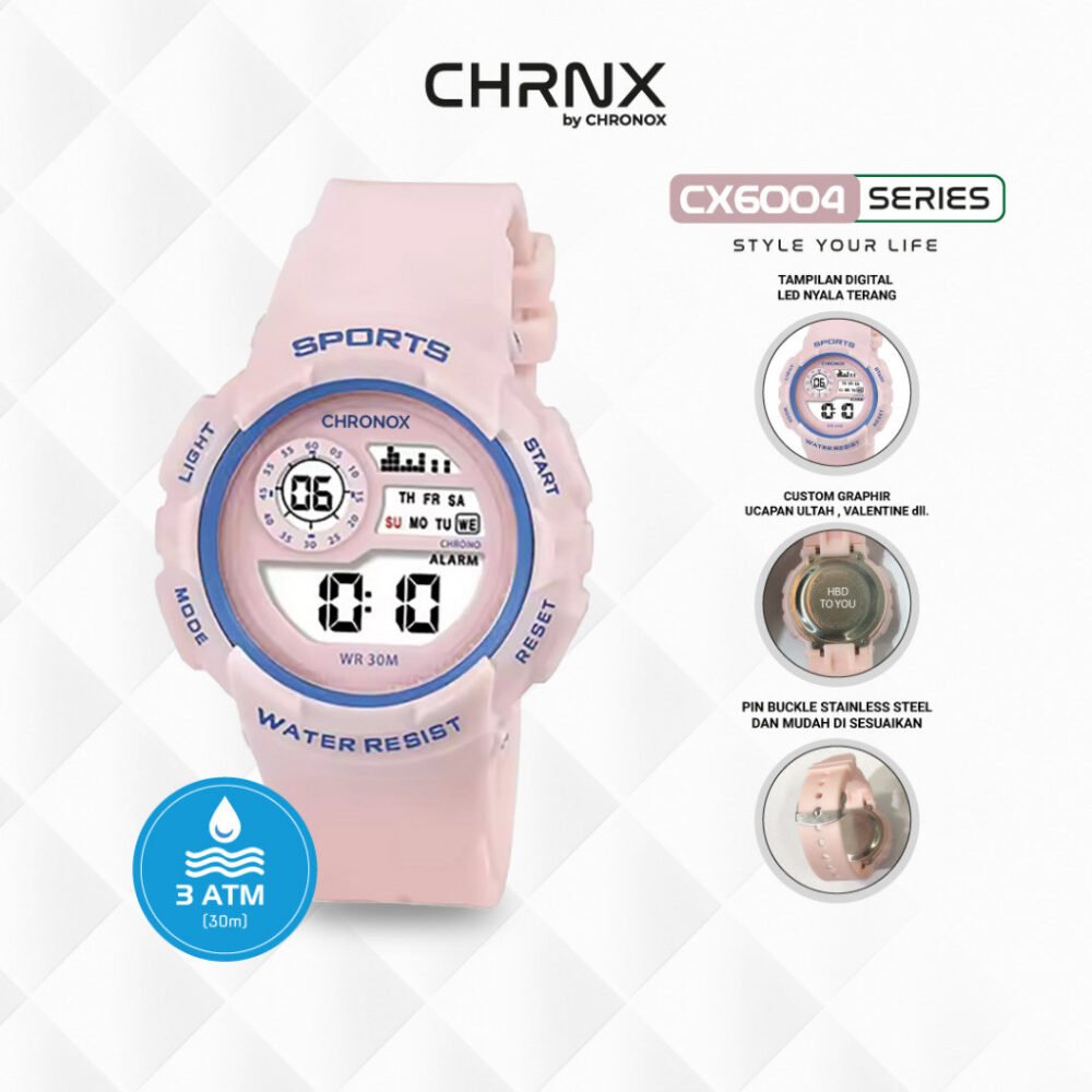 CHRNX by CHRONOX Jam Tangan Digital Unisex Pria Wanita - CX6004 - Gambar 4