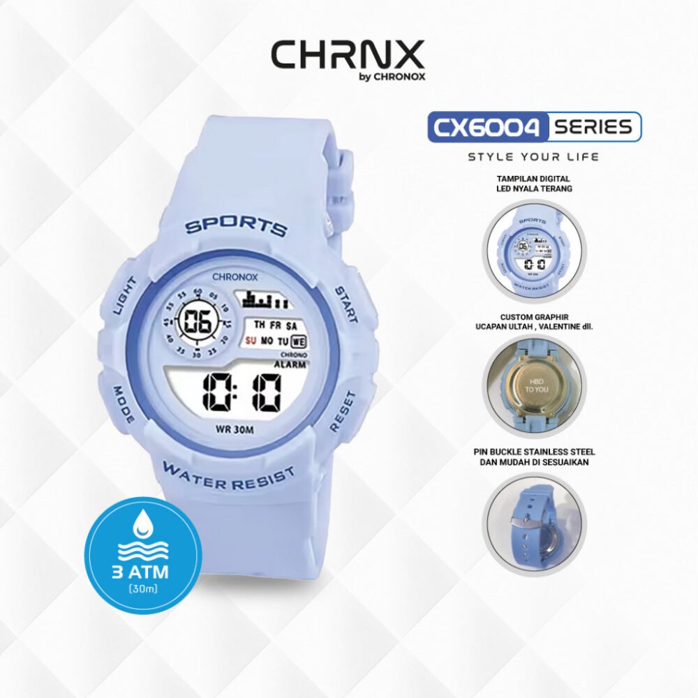 CHRNX by CHRONOX Jam Tangan Digital Unisex Pria Wanita - CX6004 - Gambar 5