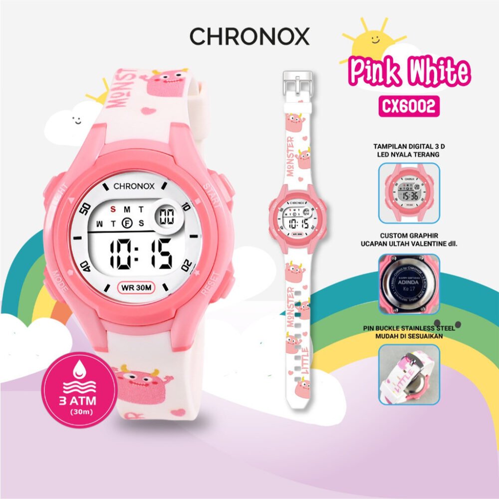 Jam Tangan Anak Digital Anti Air Waterproof Sporty Fashion Chronox CX6002 [ Baca Deskripsi] - Gambar 2