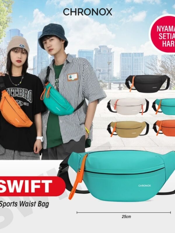 Tas Pinggang Pria Wanita - Waistbag Anti Air - Tas Punggung Serbaguna - CHRONOX SWIFT
