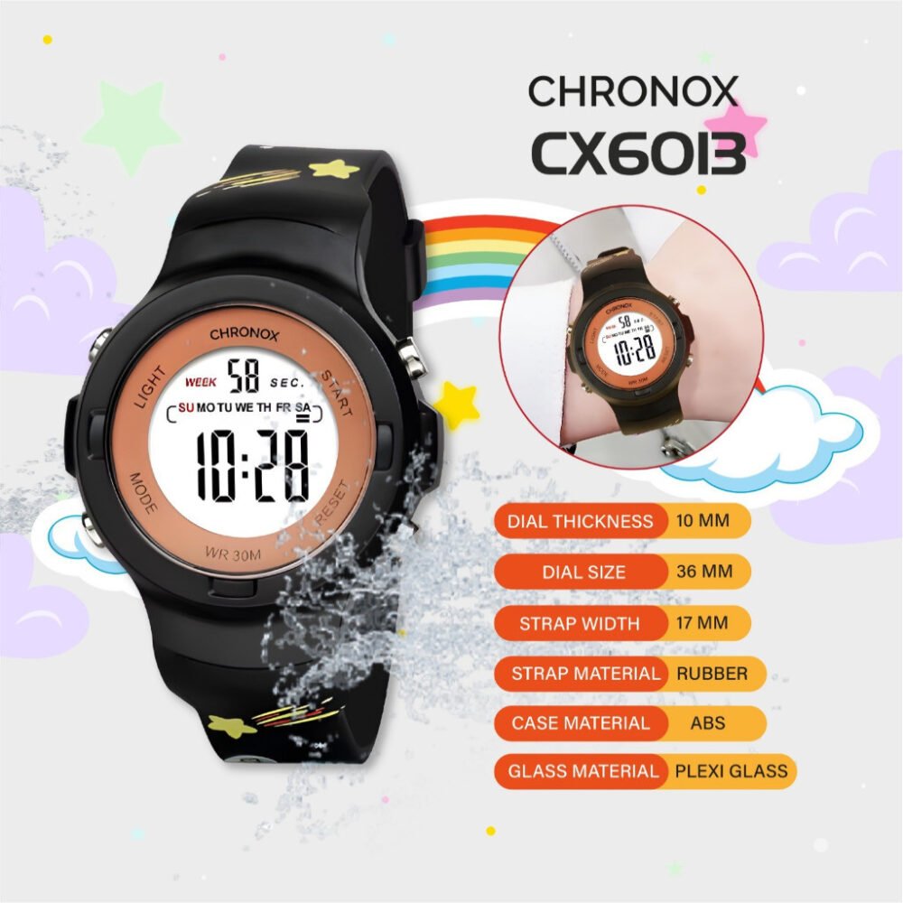 Jam Tangan Anak Digital Anti Air Waterproof Sporty Fashion Chronox CX6013 [ Baca Deskripsi] - Gambar 5
