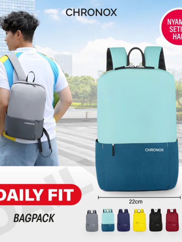 Tas Ransel Tas Sekolah Kerja - Backpack Daily Fit Pria Wanita -  CHRONOX BDF