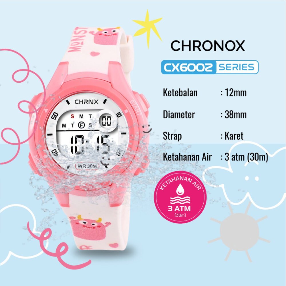 CHRONOX Jam Tangan Anak Digital - CX6002 [ Baca Deskripsi] - Gambar 7
