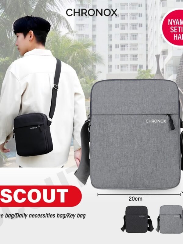Tas Selempang Bahu Pria - Slingbag Tablet Ipad - Tas Traveling Waterproof - CHRONOX SCOUT
