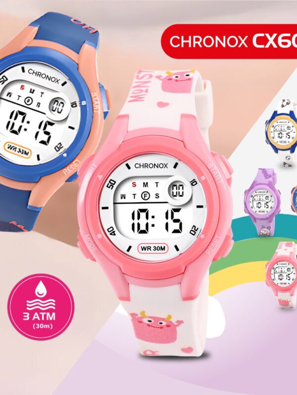 Jam Tangan Anak Digital Anti Air Waterproof Sporty Fashion Chronox CX6002 [ Baca Deskripsi]