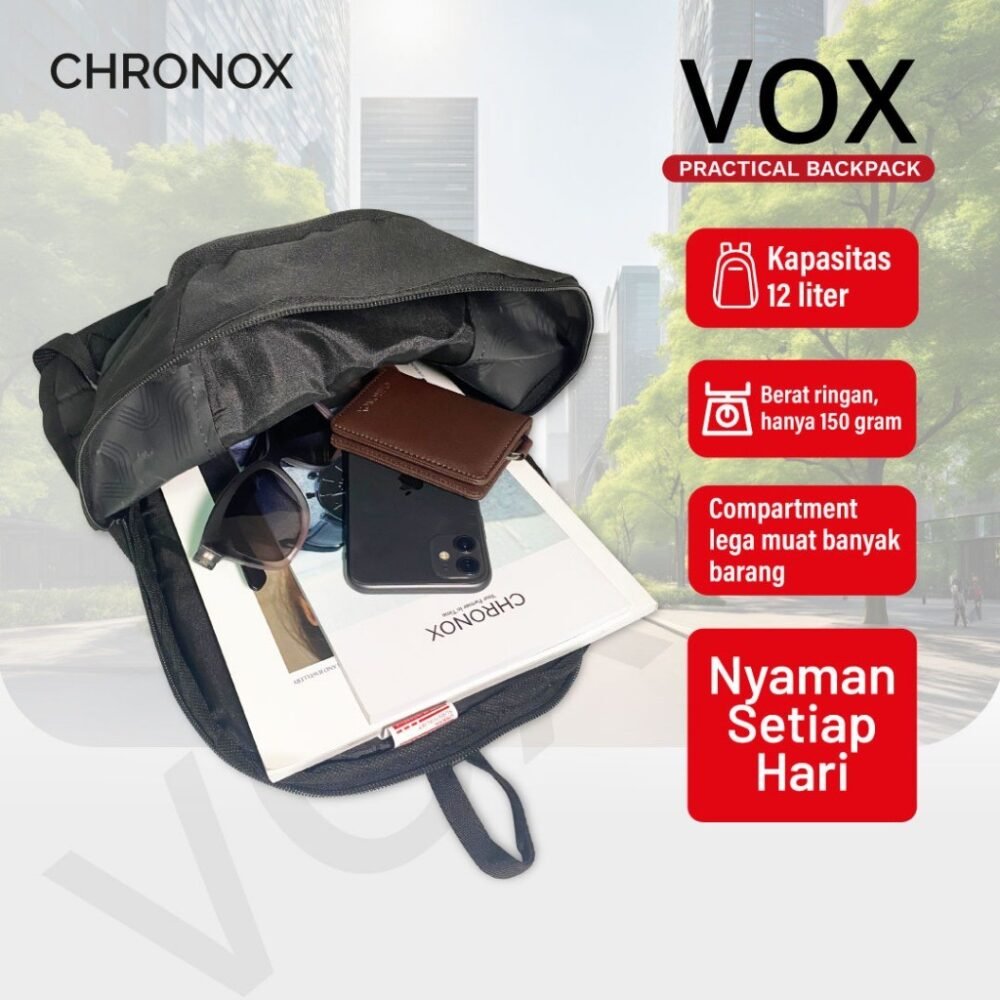 Chronox VOX Backpack Sport Daily FIt Ransel Wanita - Tas Sepeda/Hiking/Mendaki - Gambar 6