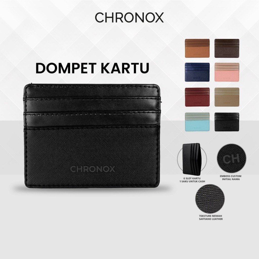 CHRONOX Dompet Kartu Pria Wanita Kulit Card Holder - FLEX