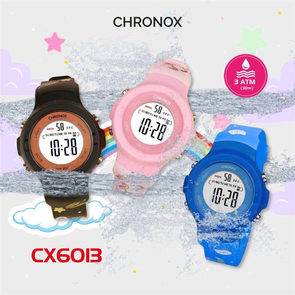 Jam Tangan Anak Digital Anti Air Waterproof Sporty Fashion Chronox CX6013 [ Baca Deskripsi] - Gambar 6