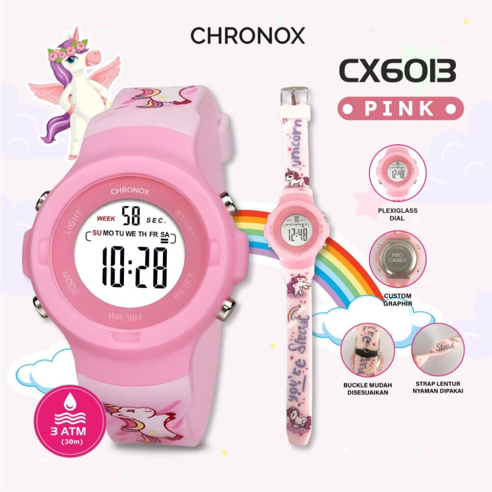 Jam Tangan Anak Digital Anti Air Waterproof Sporty Fashion Chronox CX6013 [ Baca Deskripsi] - Gambar 4
