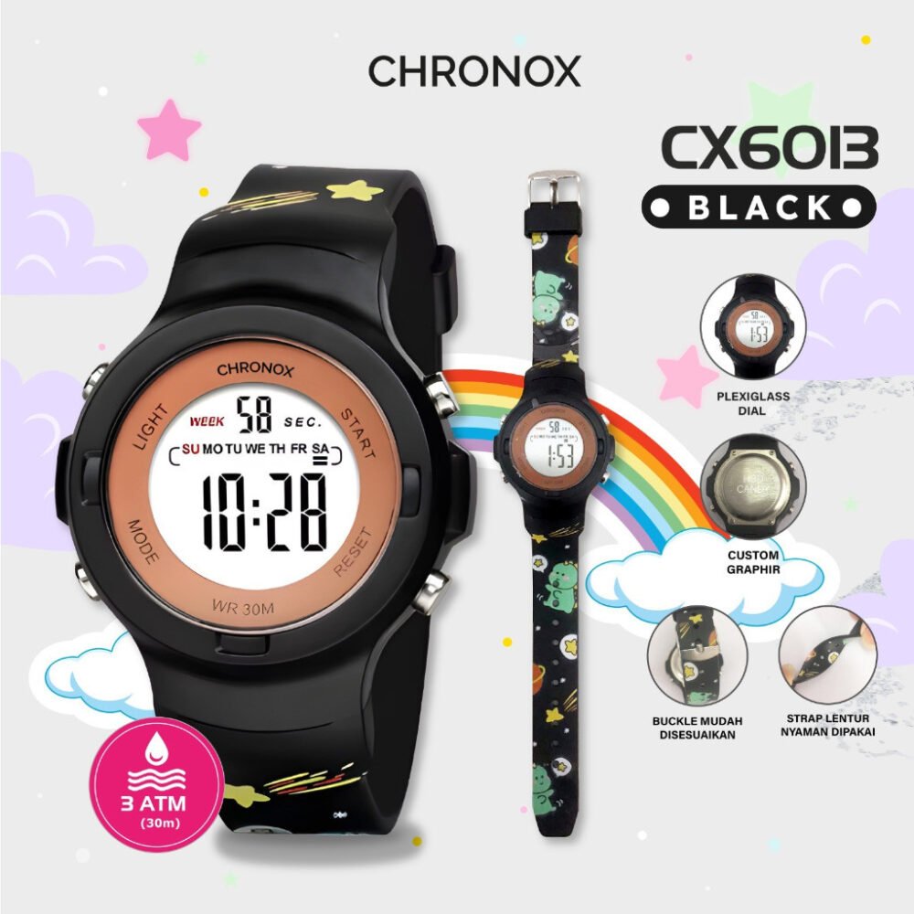 Jam Tangan Anak Digital Anti Air Waterproof Sporty Fashion Chronox CX6013 [ Baca Deskripsi] - Gambar 2