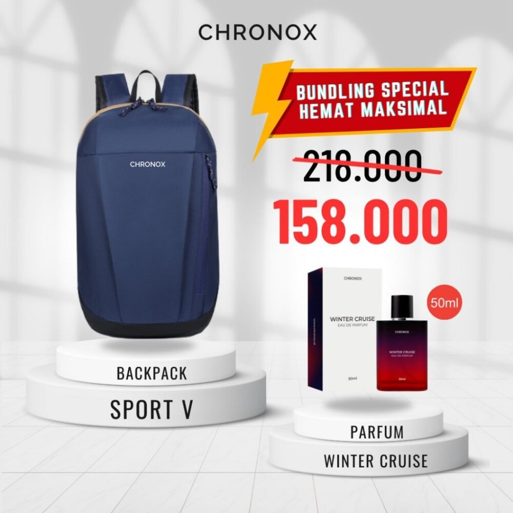Backpack Sport Daily FIt Ransel Pria Wanita - Tas Sepeda/Hiking/Mendaki - Chronox BSPV - Gambar 9