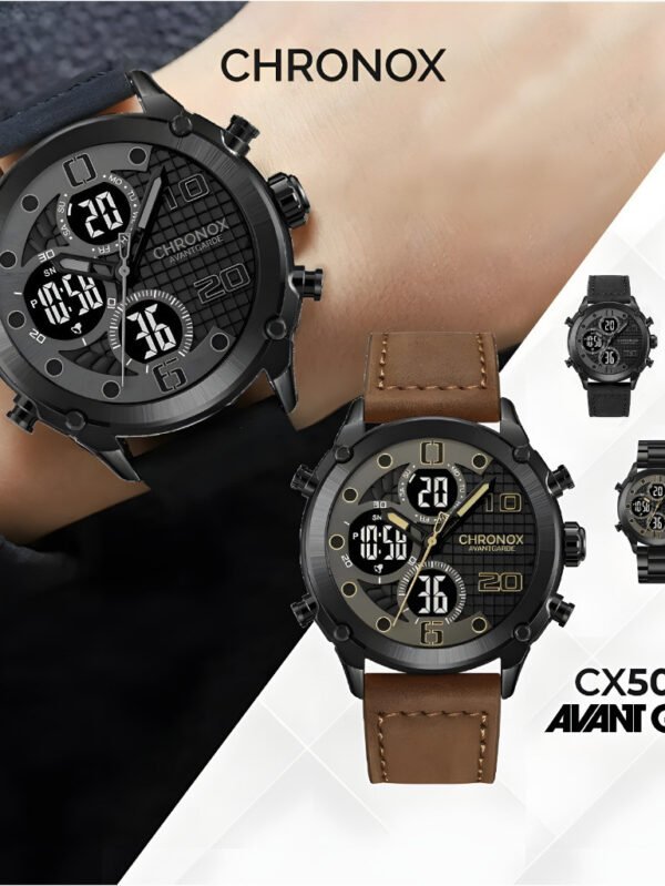Jam Tangan Pria Analog Digital Anti Air Chronox CX5007 AVANTGARDE [ Baca Deskripsi ]