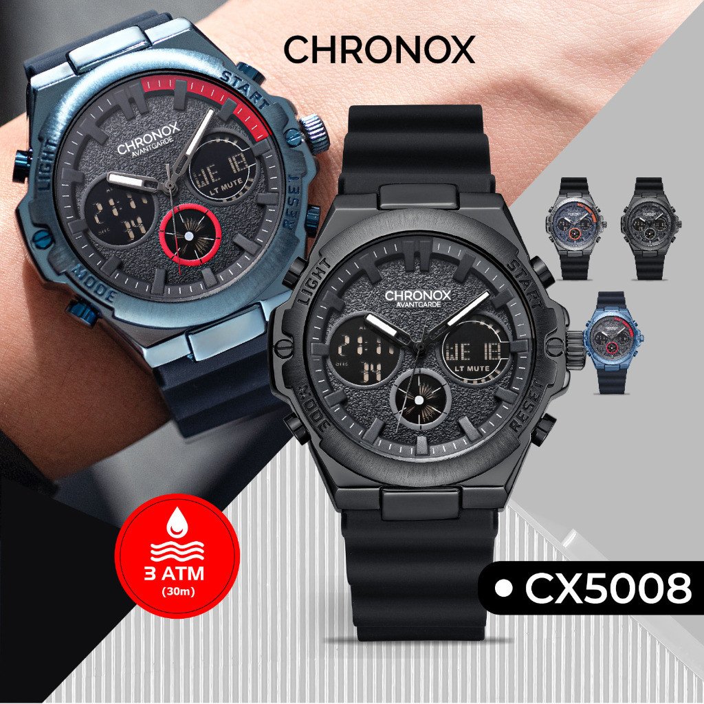 Jam Tangan Pria Analog Digital Anti Air Chronox CX5008 AVANTGARDE