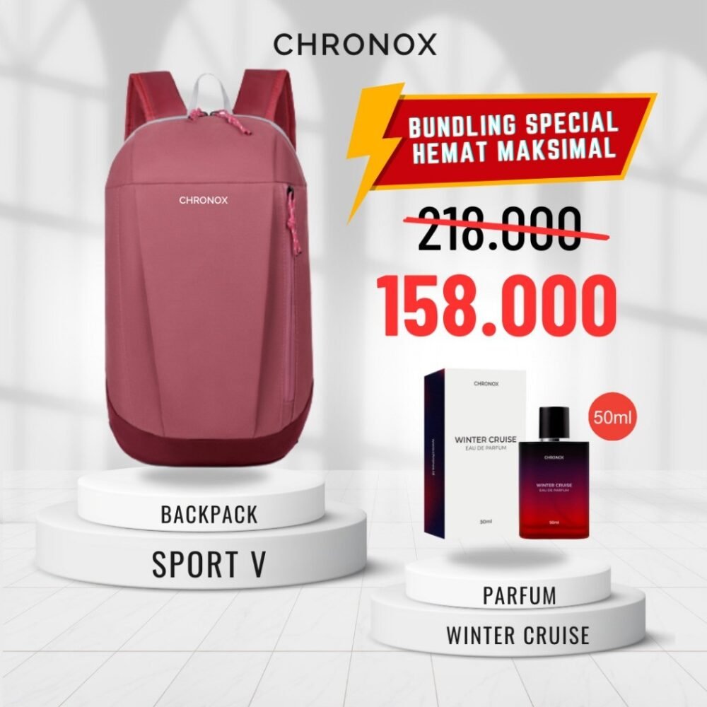 Backpack Sport Daily FIt Ransel Pria Wanita - Tas Sepeda/Hiking/Mendaki - Chronox BSPV - Gambar 7