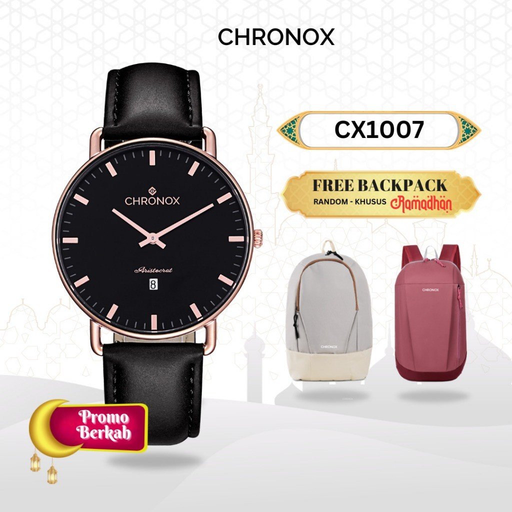 CHRONOX Jam Tangan Pria Kulit Analog - CX1007 MODESTO