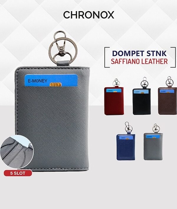 CHRONOX Dompet STNK Mobil Motor Pria Wanita Kulit Saffiano - CARTER