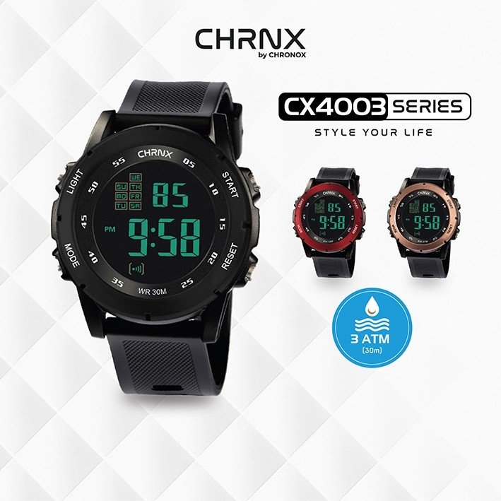 CHRNX by CHRONOX Jam Tangan Digital Unisex Pria Wanita - CX4003 Cityscape