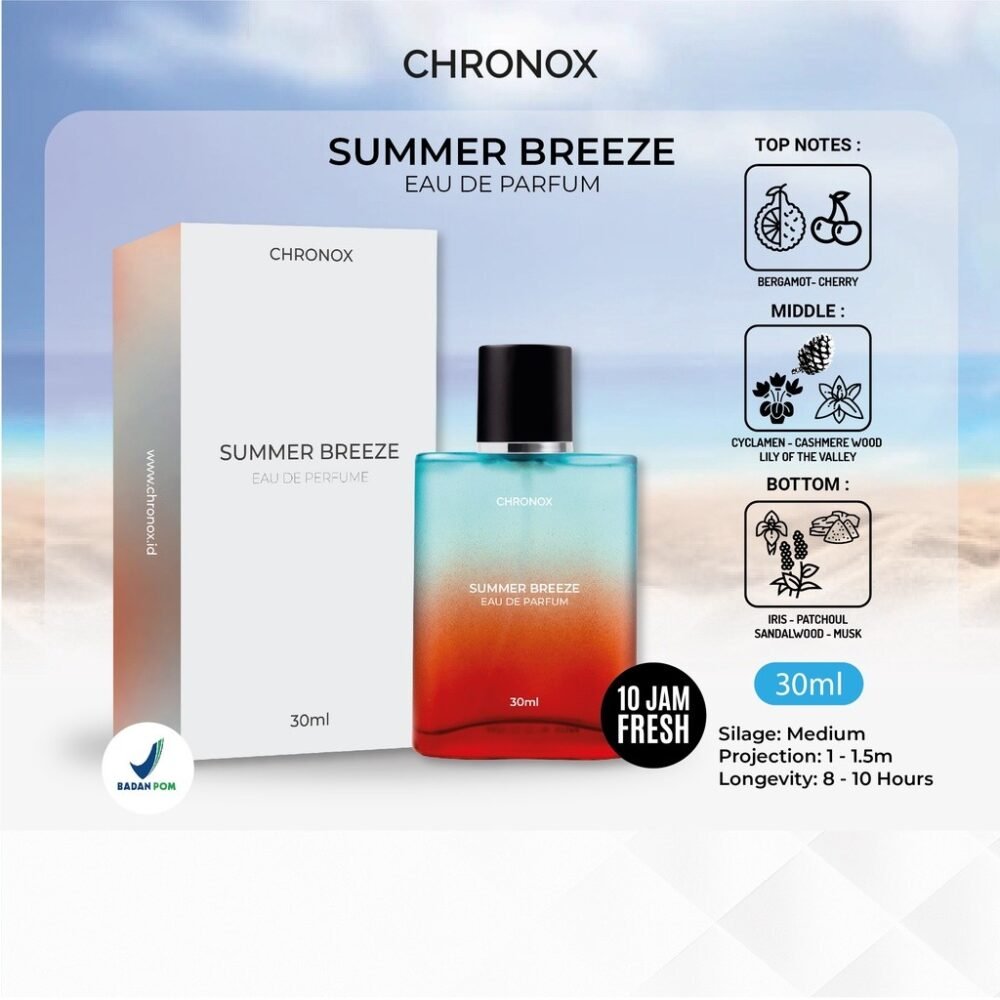 Chronox - Parfum Unisex Tahan Lama - Summer Breeze Original Eau de Parfum - Gambar 2