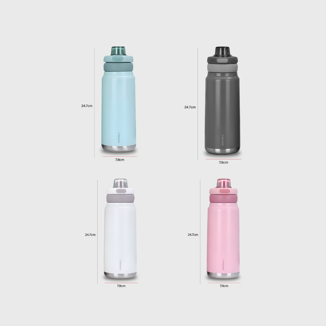 CHRONOX - Macaron Tumbler 750ml Stainless Steel Portable Vacuum Insulated Tahan Panas Dingin - Gambar 9